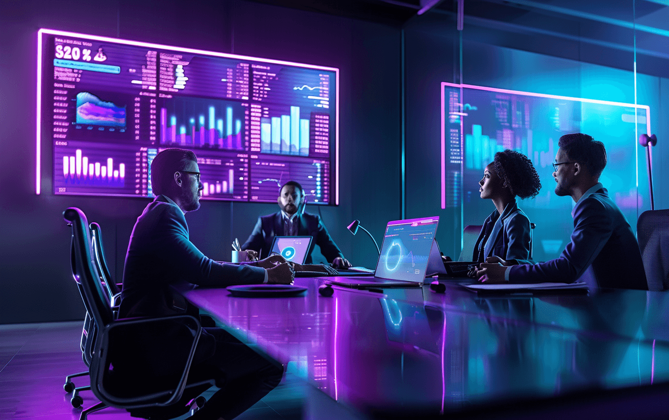 A team running AI in their business