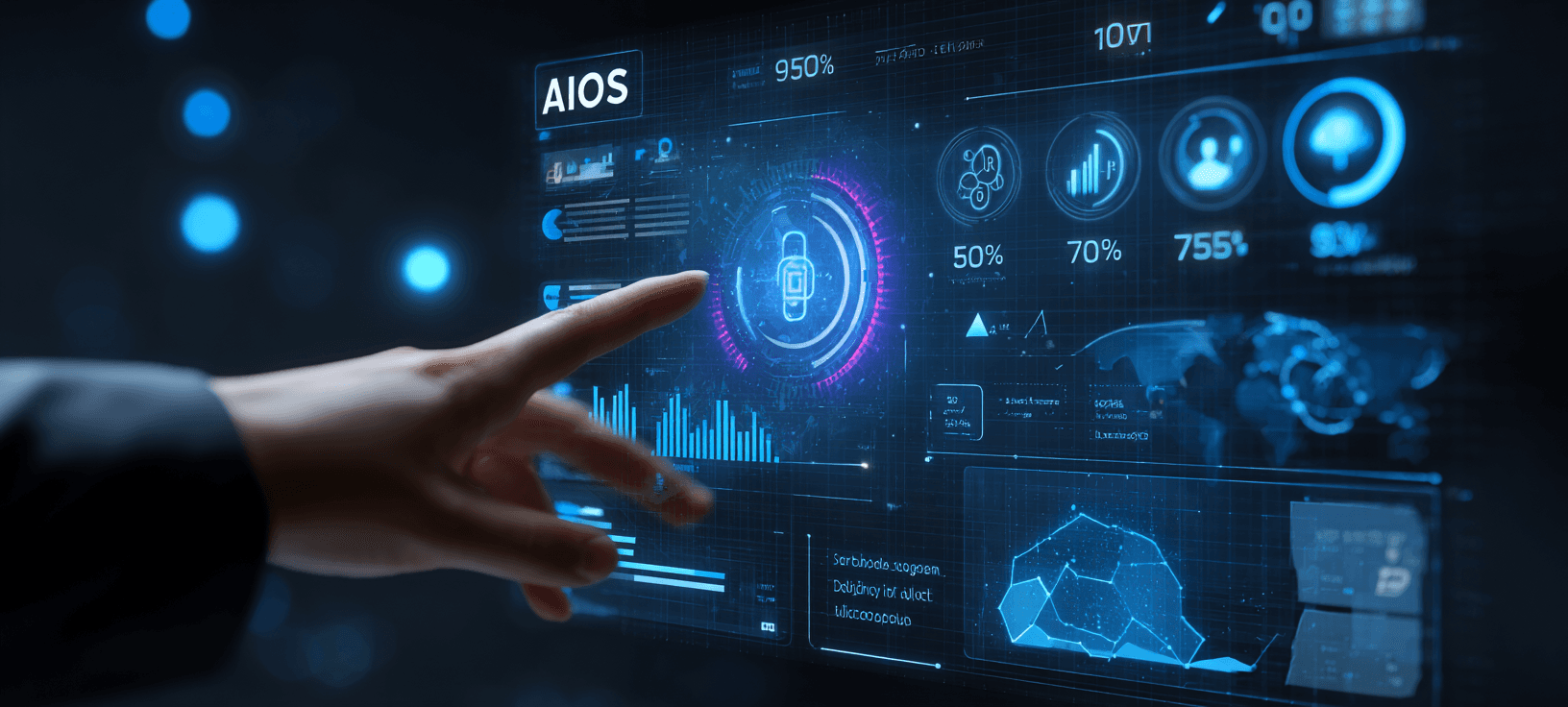 An AIOS in motion — the dashboard at your fingertips